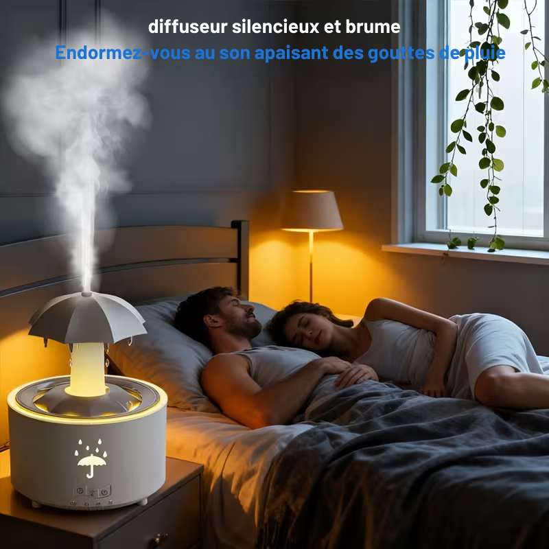 Humidificateur à gouttelettes d'eau rotatif