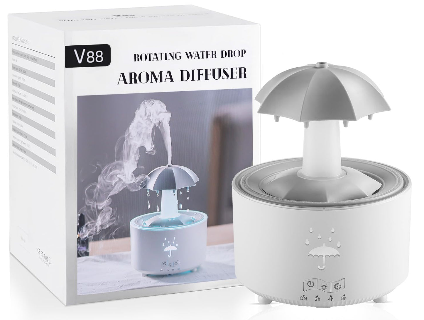 Humidificateur à gouttelettes d'eau rotatif